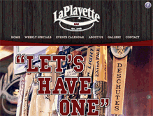 Tablet Screenshot of laplayettebar.com